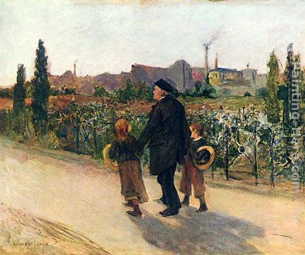 All Souls' Day painting - Jules Bastien-Lepage All Souls' Day art painting